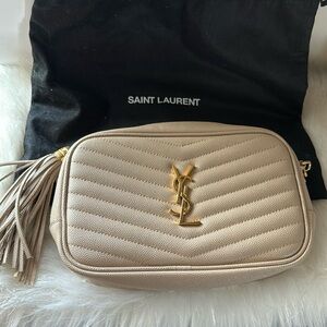 Lou mini YSL Camera Bag in Smooth Quilted Leather
